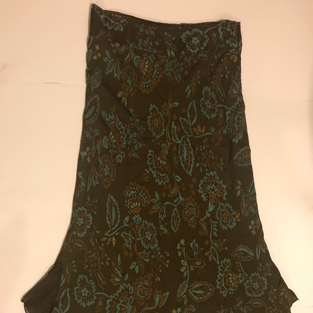 Brown/blue Floral Provence A’amour Skirt Size 10